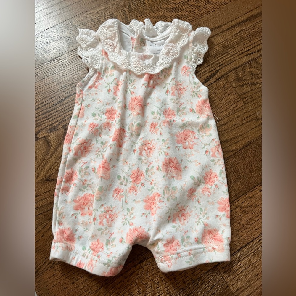 Laura Ashley ruffled romper